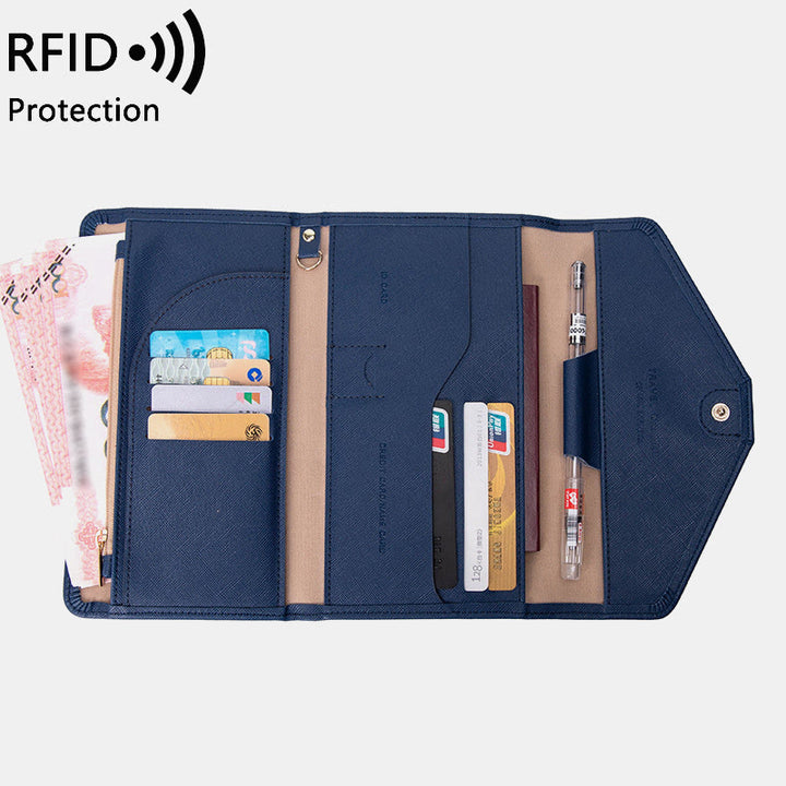 RFID-Passhülle für die Reise, ultradünne, multifunktionale Dokumententasche