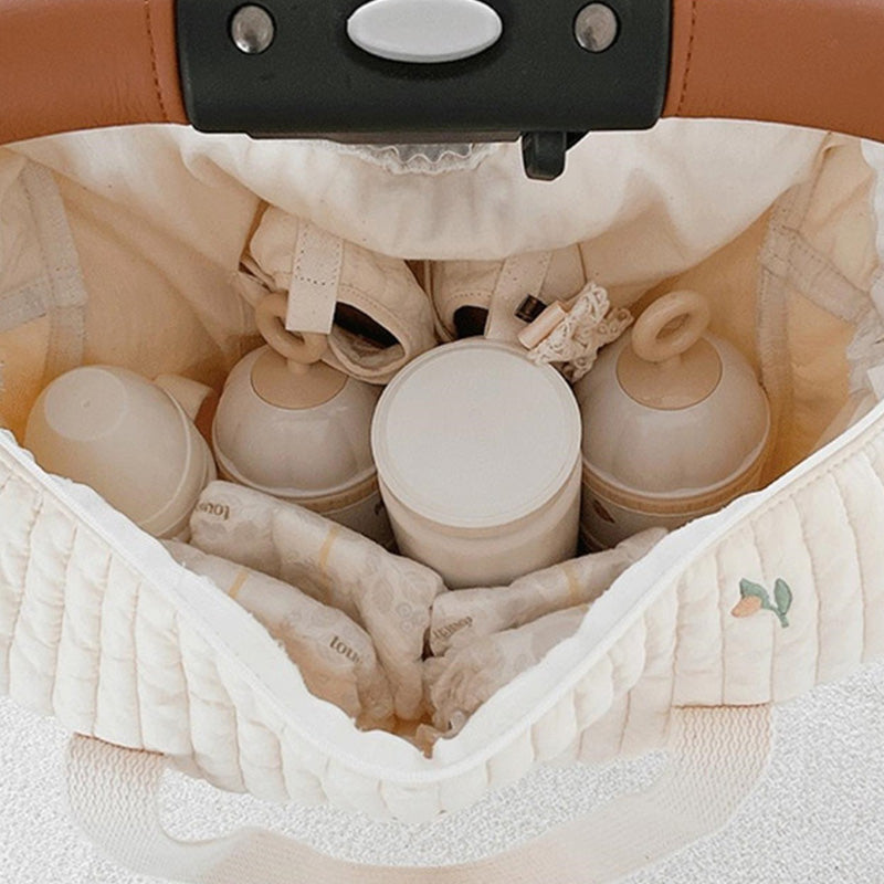 Große Kapazität Reine Baumwolle Mama Tasche Baby Wickeltasche für Babypflege