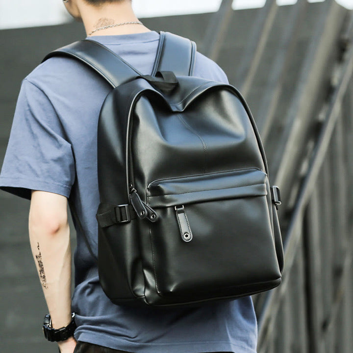 Rucksack für Herren, wasserdicht, PVC, großes Fassungsvermögen, Tagesrucksack für Studenten