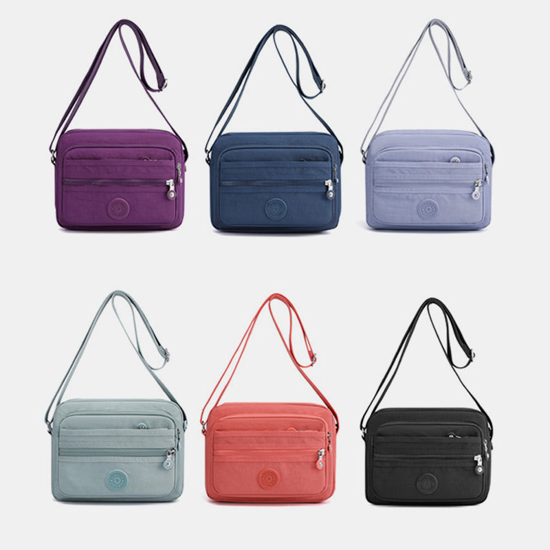 Lässige Umhängetasche mit mehreren Taschen und leichtem Design