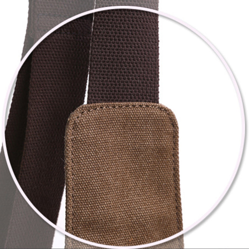 Multifunktionale Schultertasche aus Canvas im Vintage-Stil