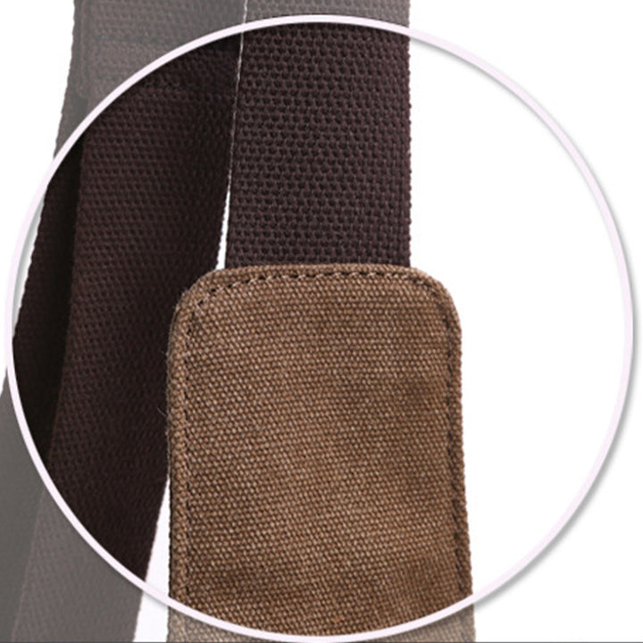 Multifunktionale Schultertasche aus Canvas im Vintage-Stil