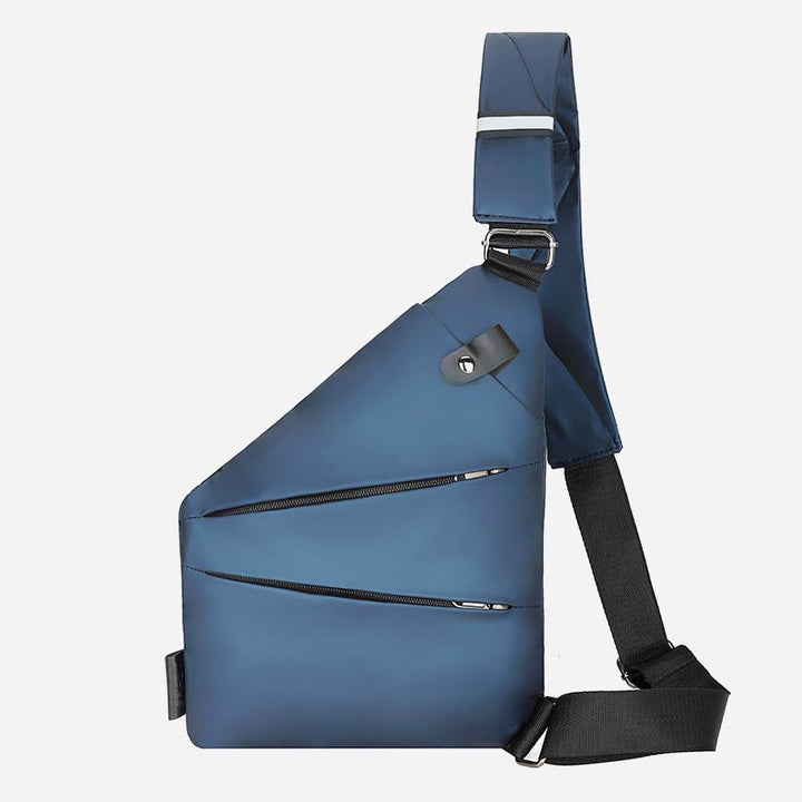 Schultertasche für Männer, Diebstahlsichere, multifunktionale, wasserdichte Brusttasche für den Sport