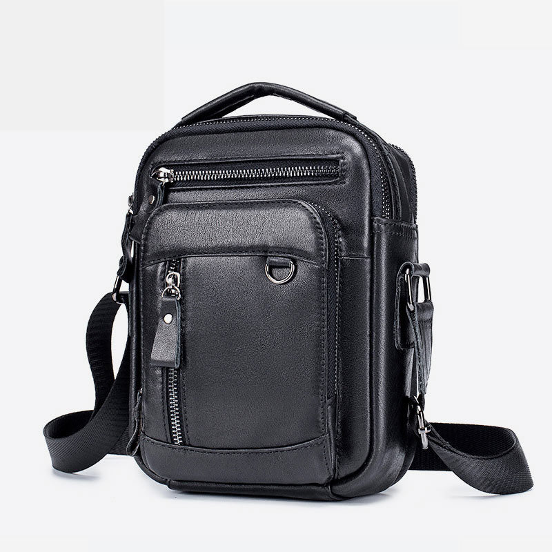 Hochwertige Retro-Business-Umhängetasche mit mehreren Taschen