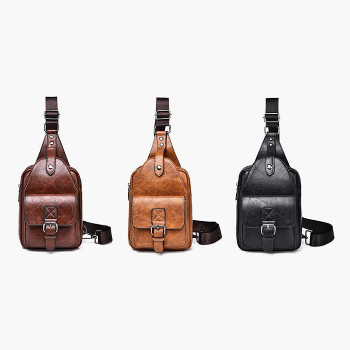 Schultertasche für Herren, für den täglichen Gebrauch, lässige, wasserdichte Retro-Umhängetasche
