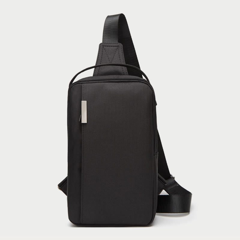 Outdoor-Schultertasche für Männer, lässiger Tagesrucksack mit zwei Haupttaschen