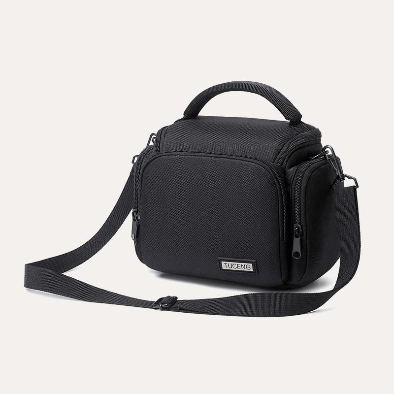 Kleine Kameratasche Vintage Gepolsterte Kameraschultertasche mit Umhängegurt