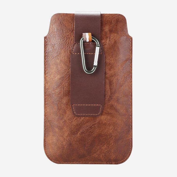 Retro Herren EDC Handytasche aus echtem Leder