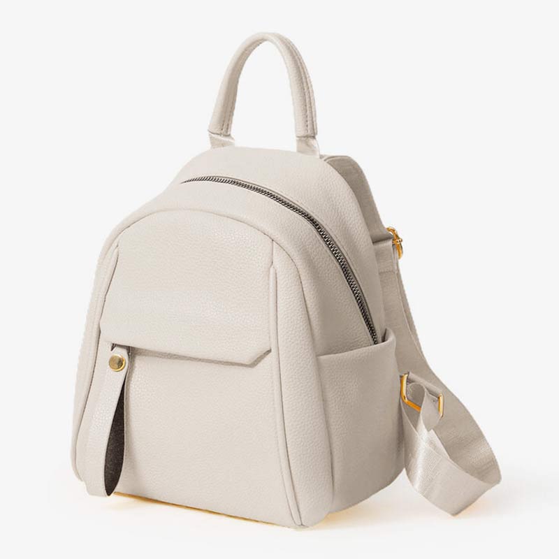 Damen Mini Rucksack Kleiner Reiserucksack Casual PU Leder Tagesrucksack Geldbörsen