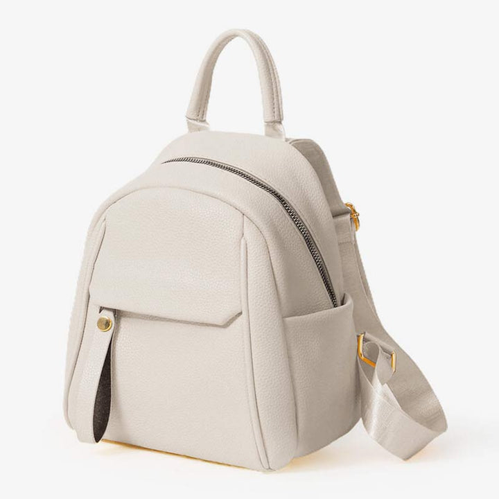 Damen Mini Rucksack Kleiner Reiserucksack Casual PU Leder Tagesrucksack Geldbörsen