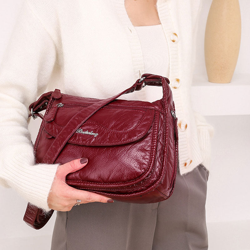 Lässige, multifunktionale Umhängetasche mit mehreren Taschen