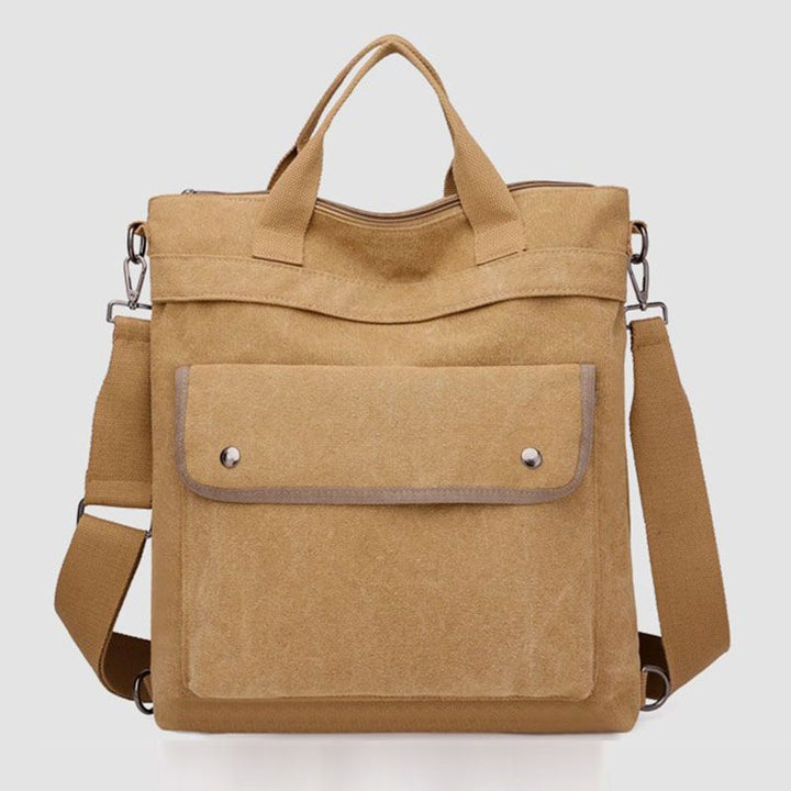 Multifunktionale Canvas-Handtasche mit großem Fassungsvermögen, Rucksack für Damen und Herren, Umhängetasche