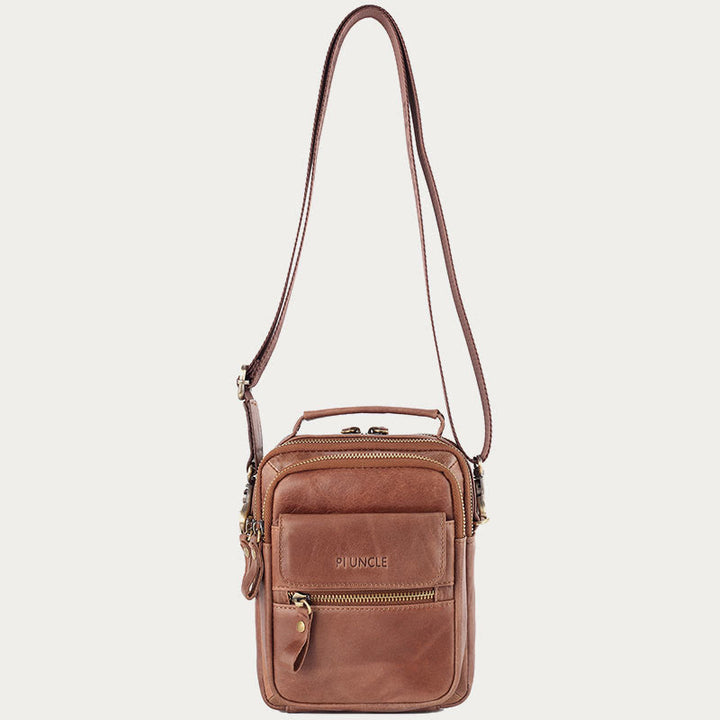 Messenger Bag für Herren, Business, kleine tragbare Umhängetasche aus Leder