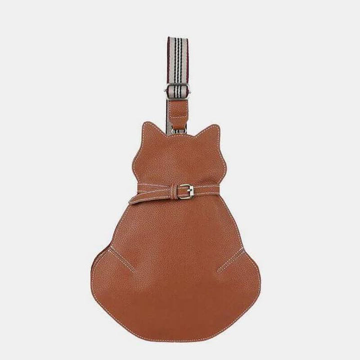 Süße Schultertasche aus PU-Leder in Katzenform für Damen