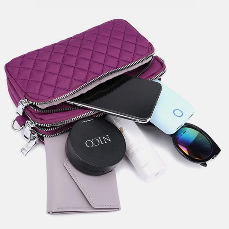 Umhängetasche mit großem Fassungsvermögen und mehreren Taschen