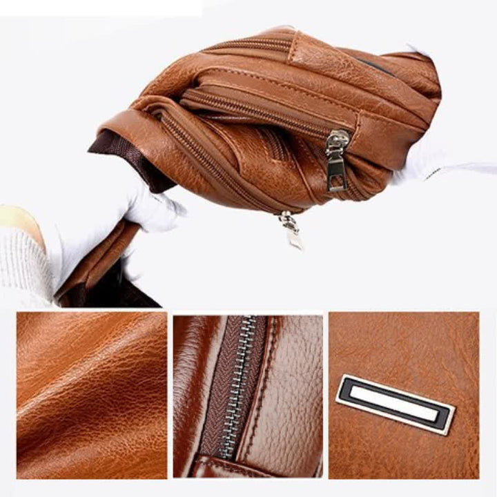 Wasserdichte Schultertasche mit USB-Ladefunktion 