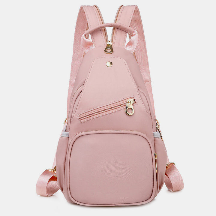 Umwandelbare Schultertasche für Damen, leicht, lässig, Mini-Rucksack, Brusttasche