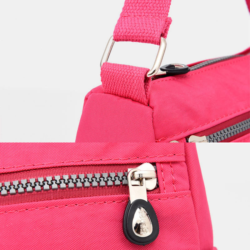 Umhängetasche für Damen, urban, lässig, zum Einkaufen, Nylontuch, Muttertasche