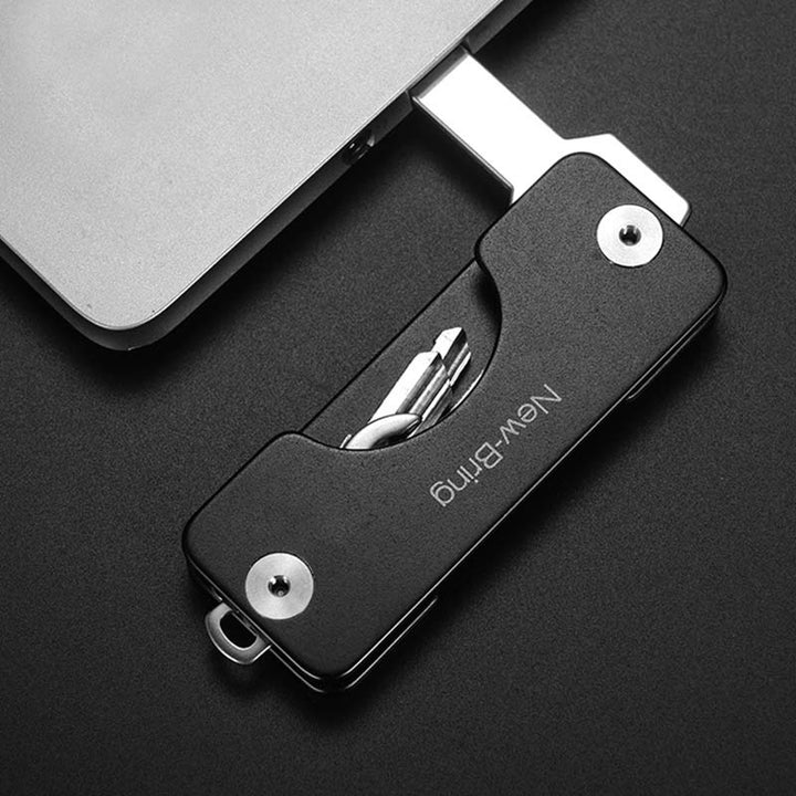 Minimalistischer Schlüssel-Organizer aus Aluminium