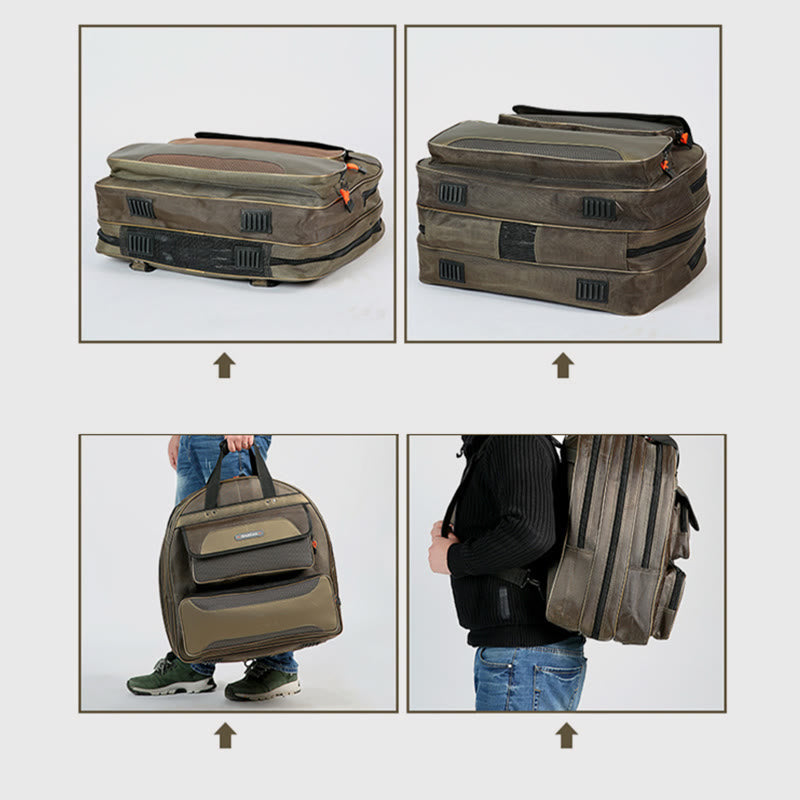 Angelrute Lagerung Tasche Wasserdicht Doppel Schulter Angelgerät Rucksack