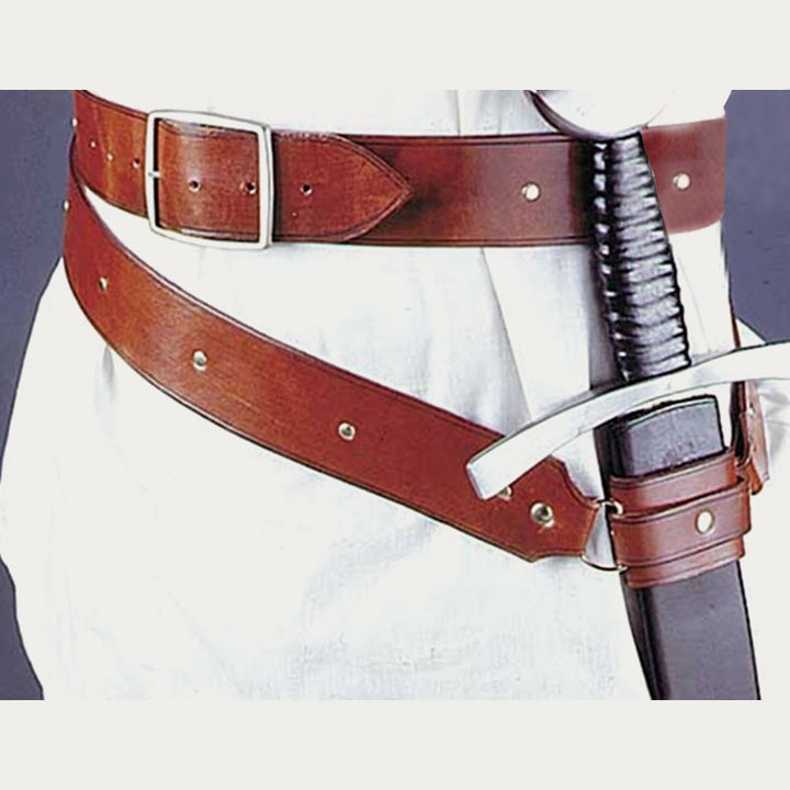 Ledergürtel Schwertholster für Cosplay Nieten verstellbares Holster