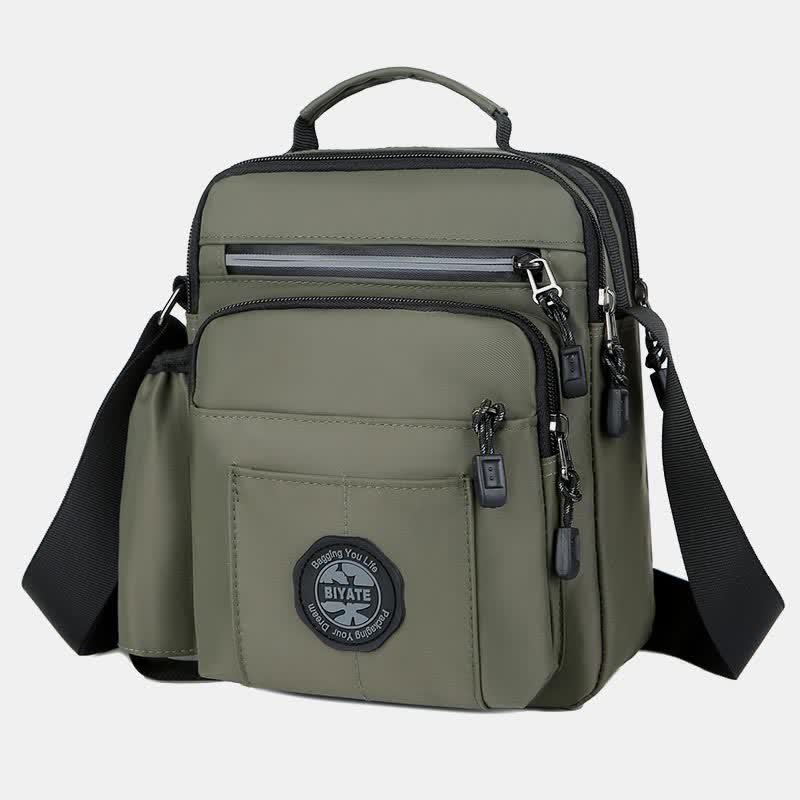 Messenger Bag Umhängetasche Herren Geldbörsen Multi-Pocket Kleine Umhängetasche