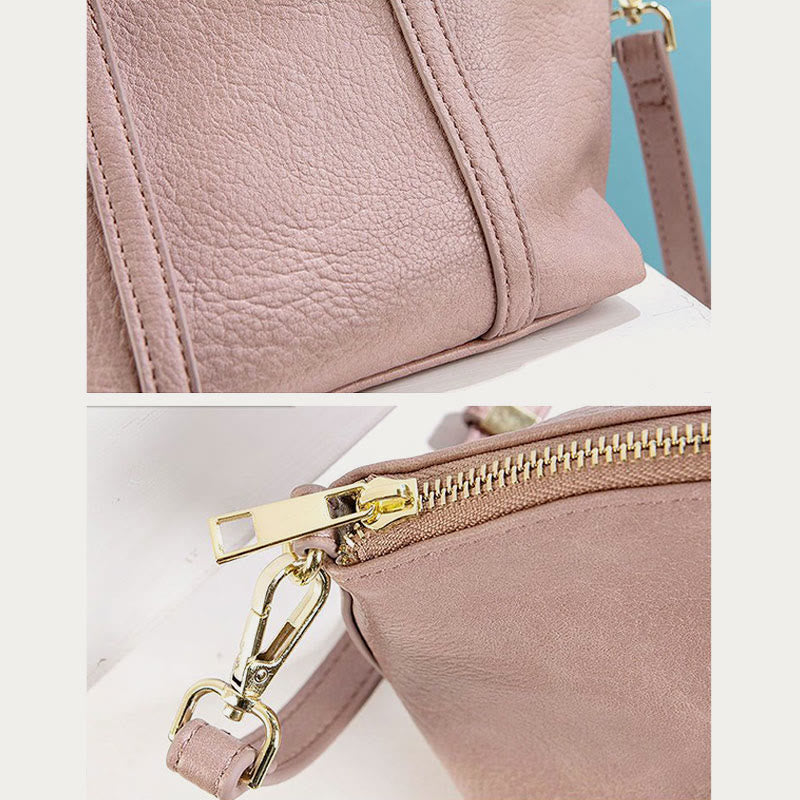 Kleine Hobo-Handtasche aus weichem Leder, modische Umhängetasche