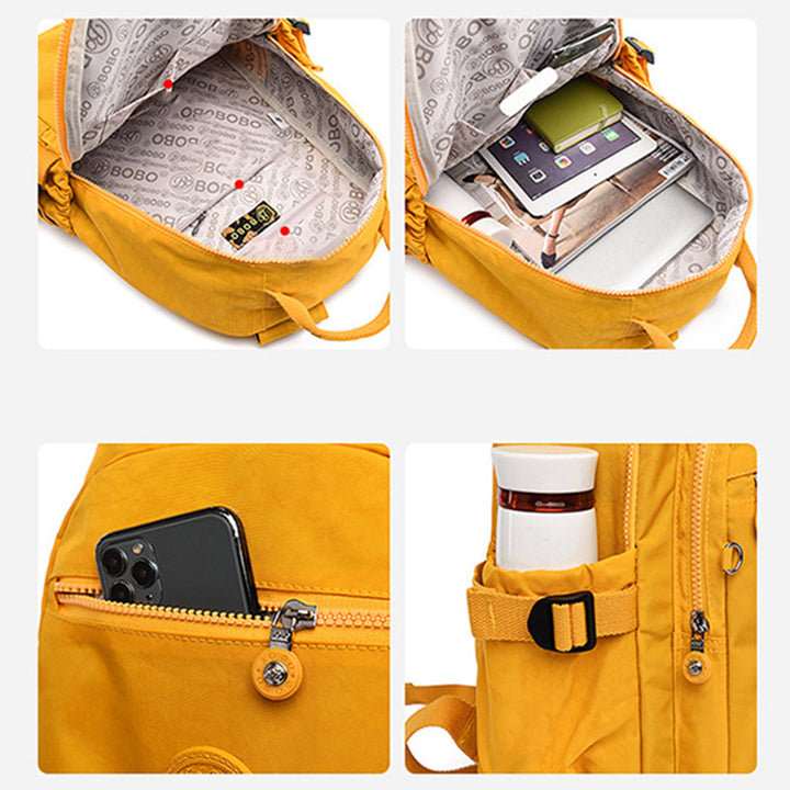 Leichter, wasserdichter Rucksack für Damen und Herren, lässiger Reise-Tagesrucksack, mehrfarbig optional