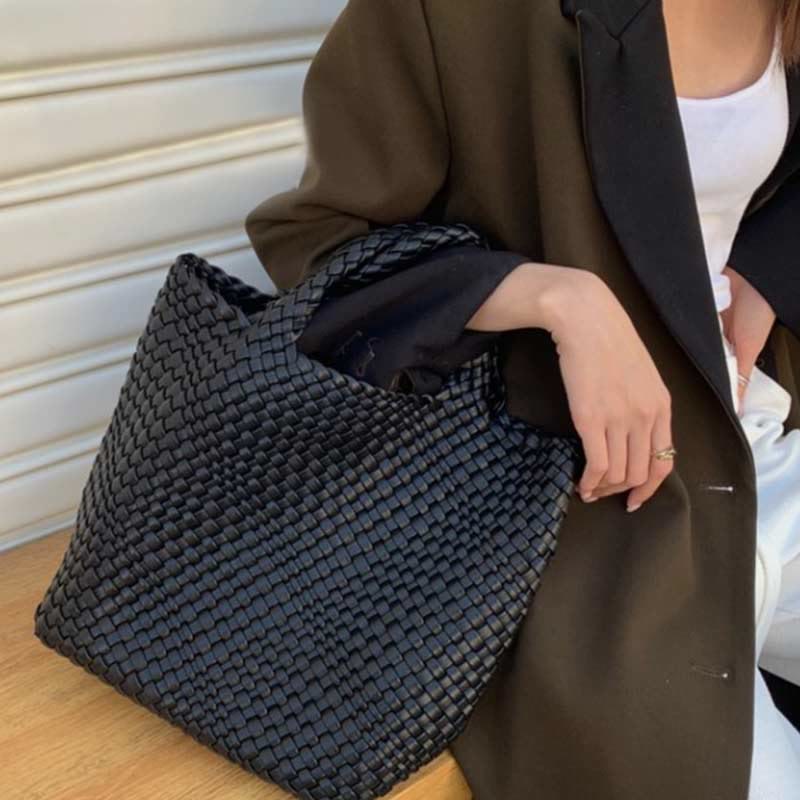 Handtasche für Damen, groß, für den Sommer oder den Strand, Kunstleder, Tragetasche