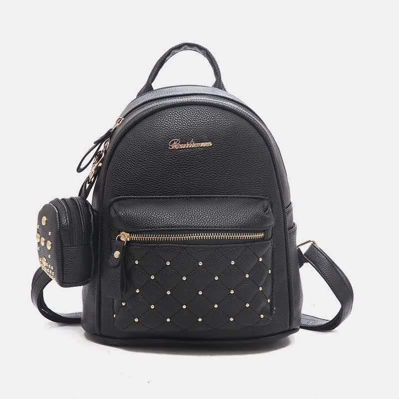 Mini-Rucksack für Damen, modischer Reiserucksack, Geldbörse mit kleiner Tasche