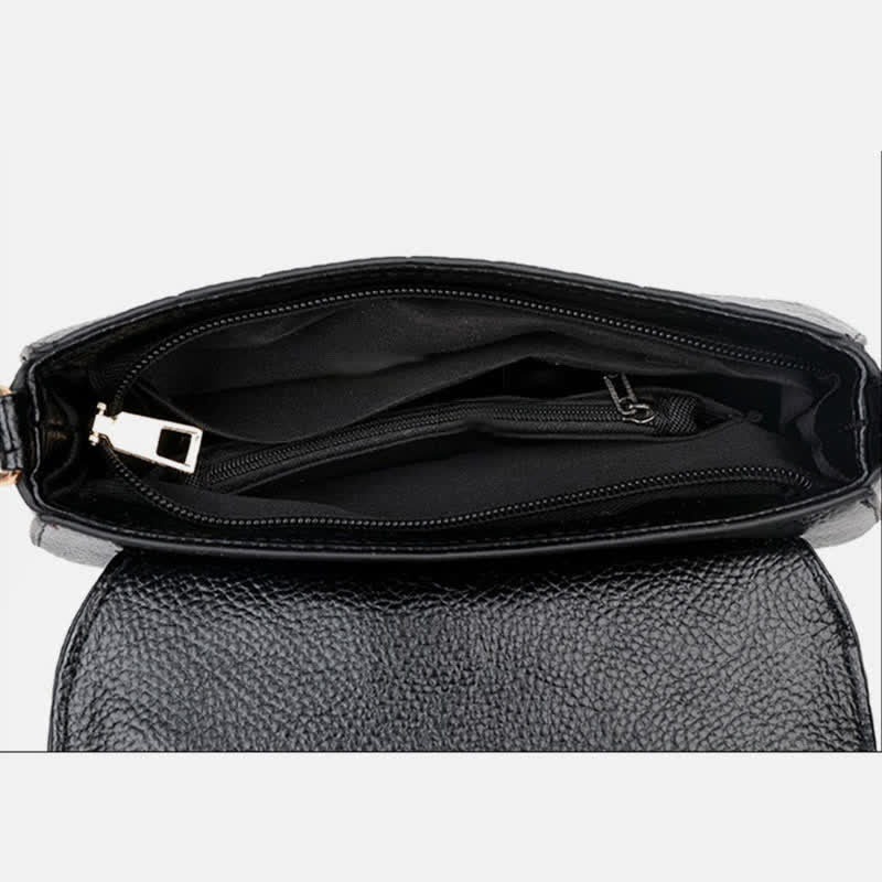 Kleine Umhängetaschen für Frauen Leder Schulter Geldbörsen PU Casual Handtasche
