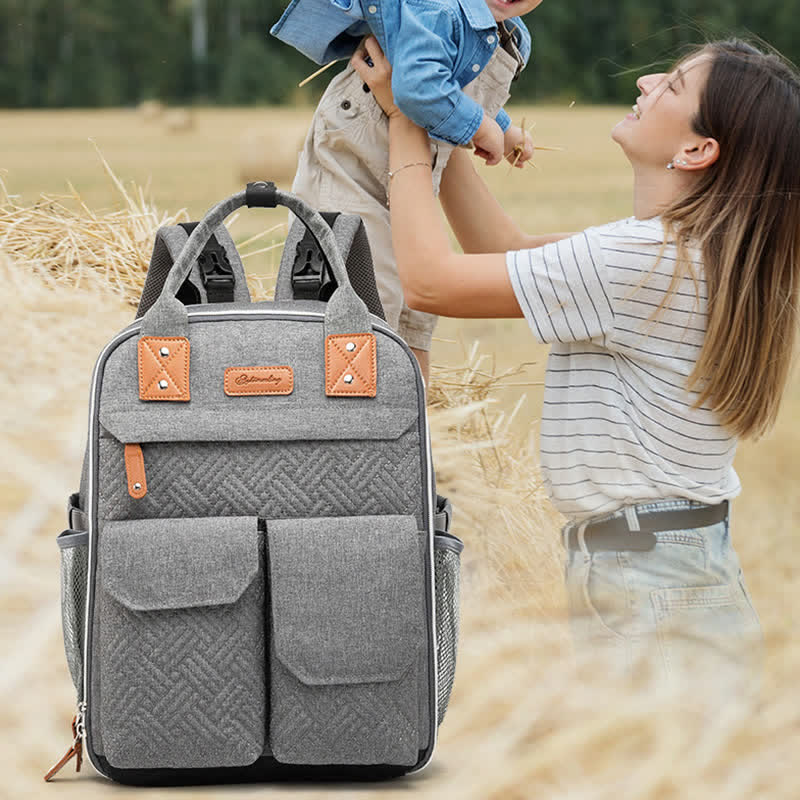 Wickeltasche, Rucksack, multifunktional, wasserdicht, Mamatasche, Wickelunterlage