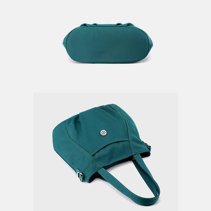 Leichte Umhängetasche aus Nylon mit mehreren Taschen und Reißverschlusstasche für Damen