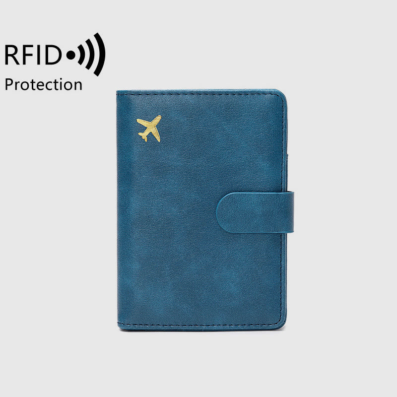 Reisepasshülle mit mehreren Steckplätzen RFID-blockierender Kartenhalter Reisepasshülle