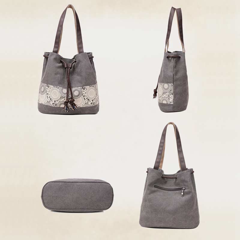 Umhängetasche für Damen, lässig, große Kapazität, bedruckt, Einkaufshandtasche