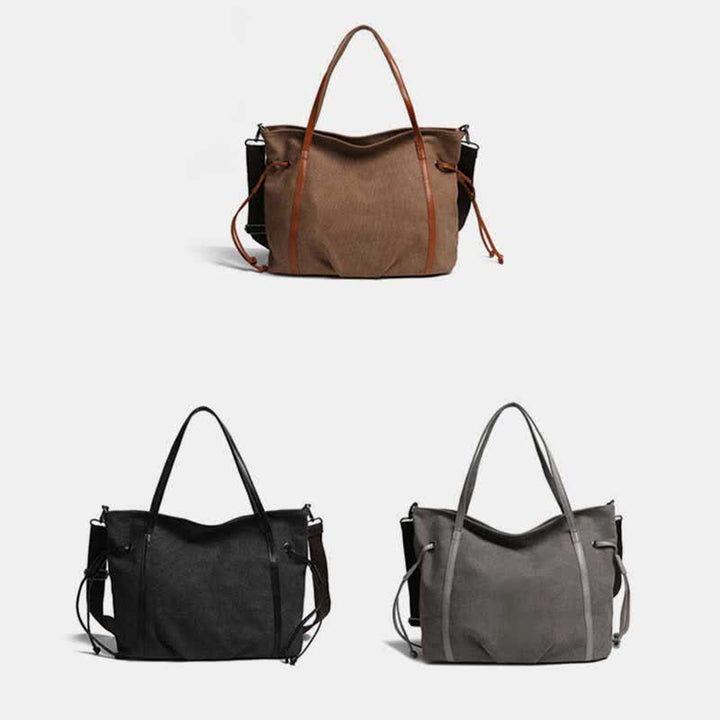 Vintage Casual Hobo Bag Canvas Tägliche Schultertasche Shopper Handtasche