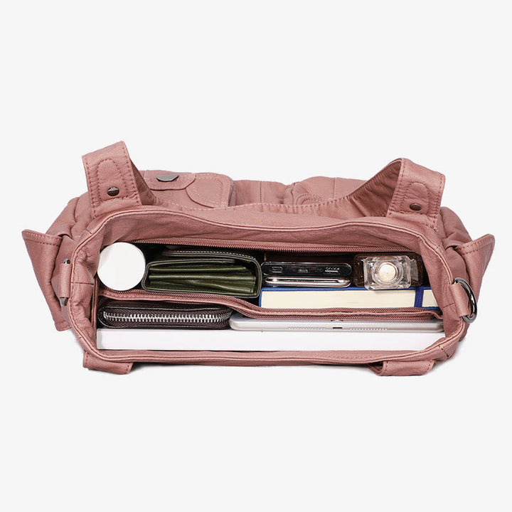 Tragetasche für Damen, für den täglichen Ausflug, mehrere Taschen, eine farbige Tasche