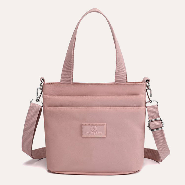 Funktionelle Umhängetasche Schultertasche Mehrere Taschen Leichte einfarbige Handtasche