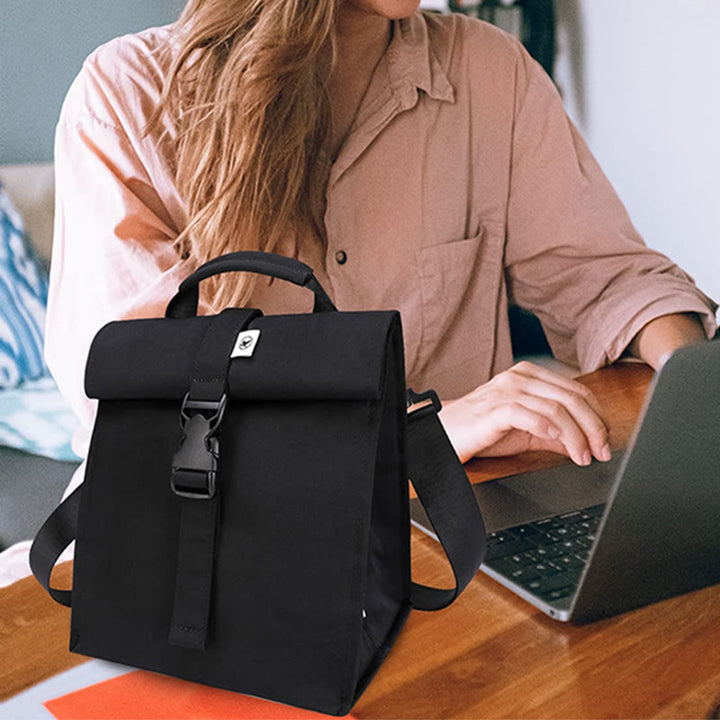 Kühltasche für Damen, isolierte Oxford-Umhängetasche zum Mittagessen