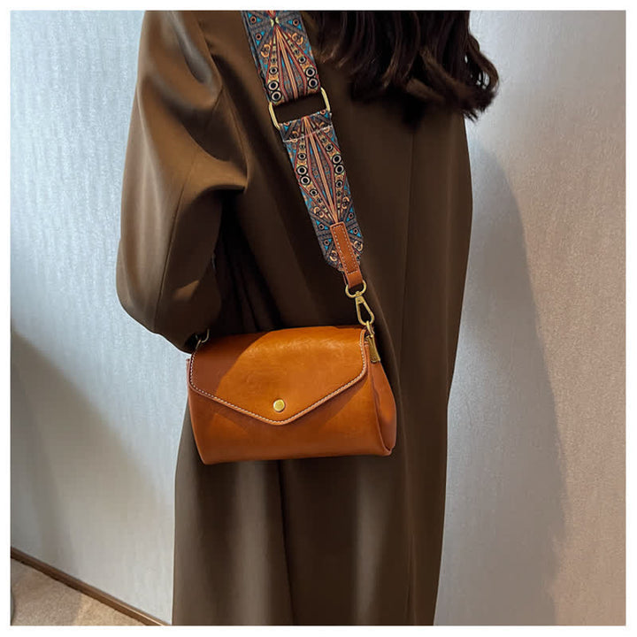 Retro Umhängetasche für Damen PU Leder Schultertasche Satchel Geldbörsen
