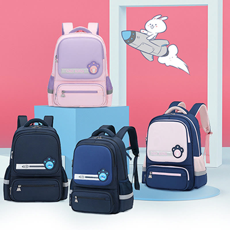 Rucksack für Kinder, lässig, süß, Farbe, Nylon, große Schultasche