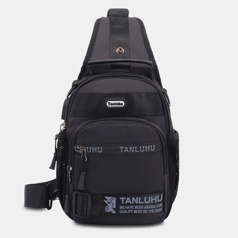 Schultertasche für Herren, multifunktionaler, lässiger Umhängerucksack für Outdoor-Sportarten
