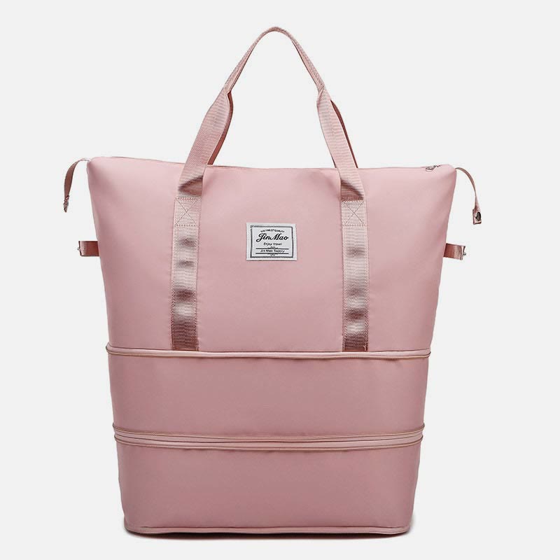 Reisetasche mit doppelter Erweiterung für Damen, groß, leicht, Oxford-Reisetasche