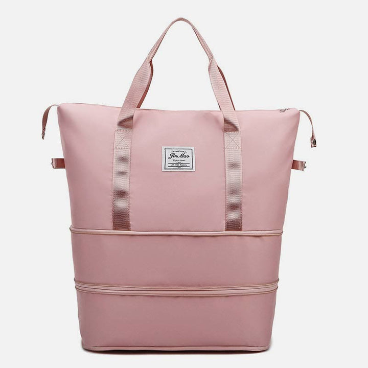 Reisetasche mit doppelter Erweiterung für Damen, groß, leicht, Oxford-Reisetasche