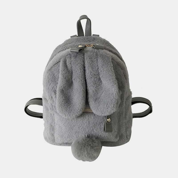 Süßer Plüsch-Rucksack, Tagesrucksack für Frauen und Mädchen mit Hasenohren