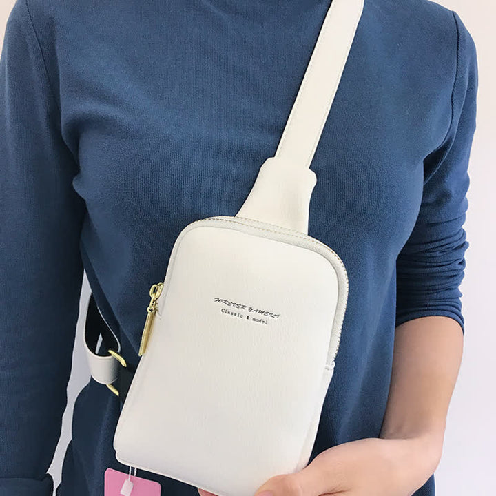 Kleine Umhängetasche, Schultertasche, Geldbörse, Brusttasche für Frauen und Mädchen