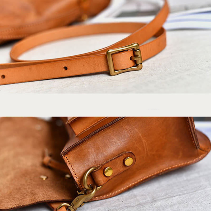 Top-Griff-Tasche für Damen Leder große Kapazität Messenger Bag
