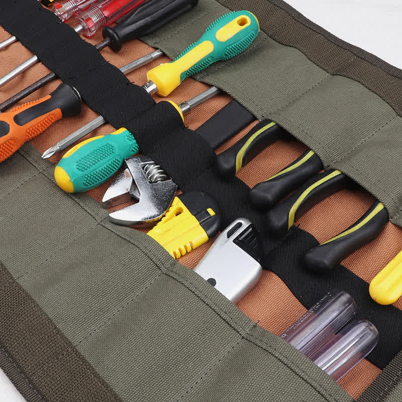 Werkzeugtasche zum Aufrollen, Werkzeugtasche zum Aufrollen, Handtasche, Schultertasche, Werkzeug-Organizer
