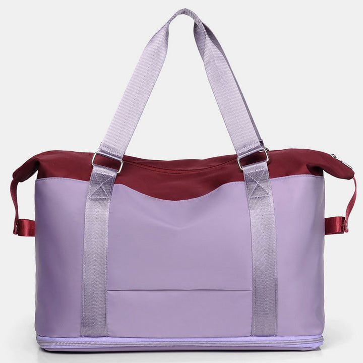 Reisetasche für Damen, große Aufbewahrungstasche mit Fach für trockene und nasse Abteile