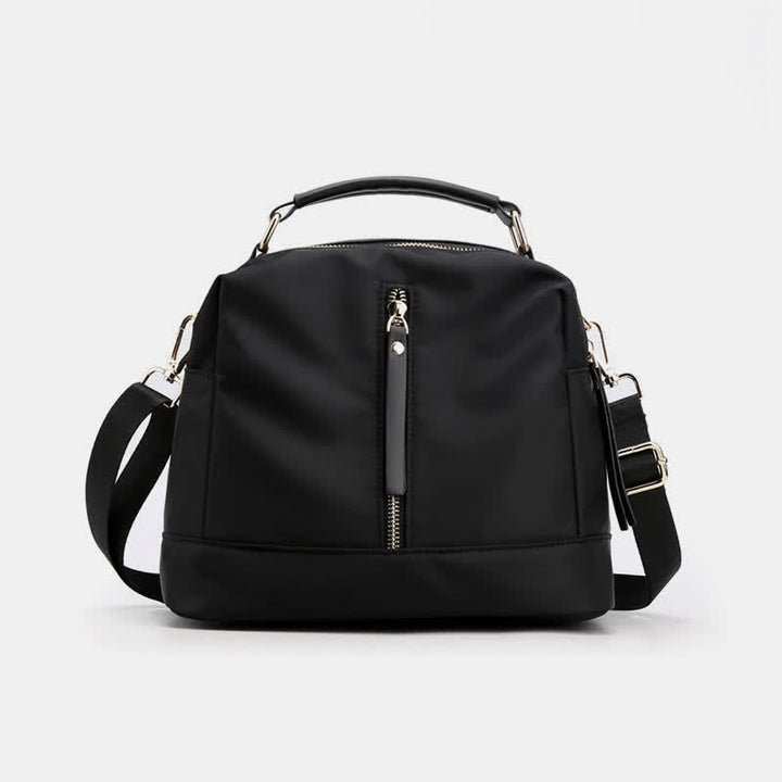 Kleine Umhängetasche mit Doppelreißverschluss, Handtasche für Damen, leichte Geldbörse